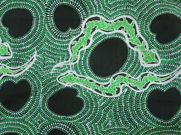 aboriginal design cushion 60 cm