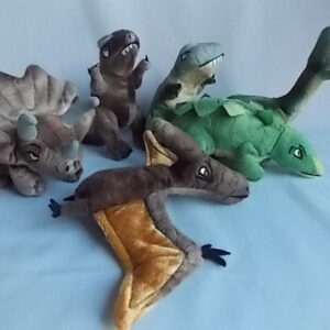 finger puppet set 6 dinosaurs
