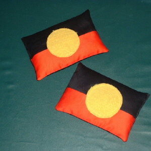aboriginalflag bean bags
