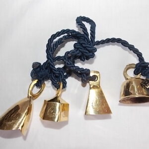mobile string of brass bells