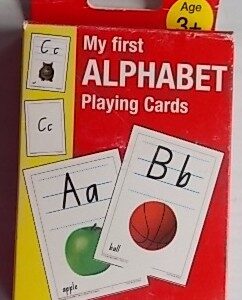 my first alphabet playing cards