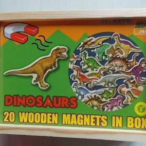 wooden magnetic dinosaurs