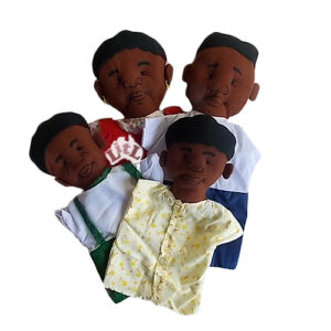 african family hand puppets