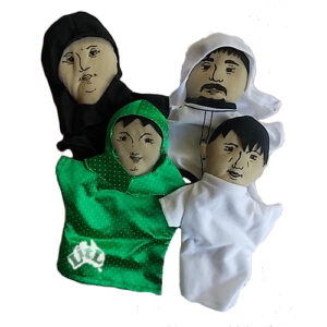 arabic family hand puppets