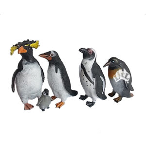 penguins plastic animal set