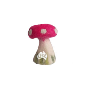 red mushroom stool small