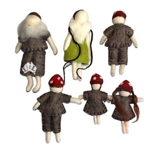 felt gnome family