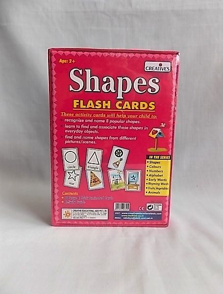 shapes flash cards