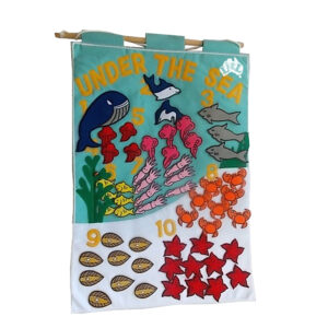 under the sea counting wall chart