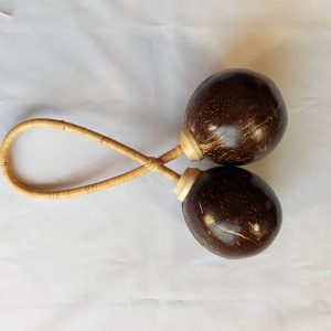 double coconut cane handle shaker