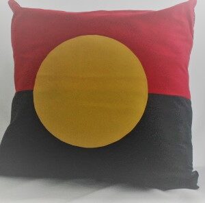 aboriginal flag cushion