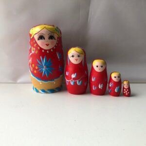 babushka doll set of five