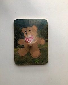 teddy bear one piece knob puzzle