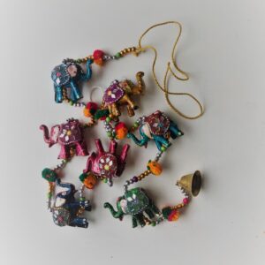 jeweled resin elephants mobile