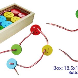 wooden lacing buttons