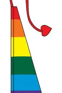 rainbow wind dancer flag