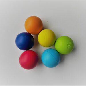 six foam balls