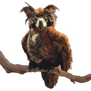great horned owl hand puppet