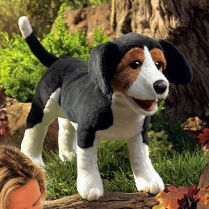 beagle hand puppet