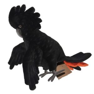 black cockatoo puppet
